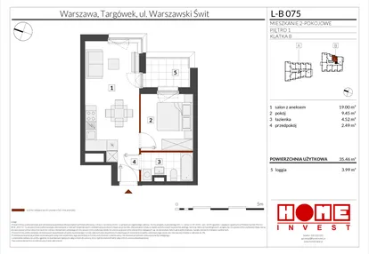 Mieszkanie w inwestycji: Warszawski Świt etap XII