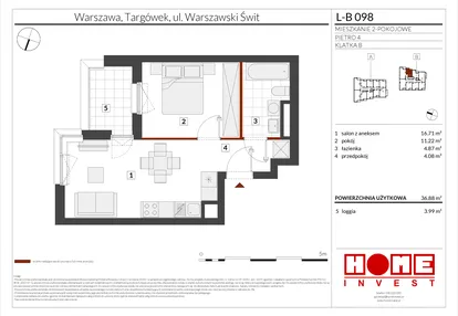 Mieszkanie w inwestycji: Warszawski Świt etap XII