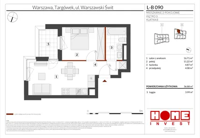 Mieszkanie w inwestycji: Warszawski Świt etap XII