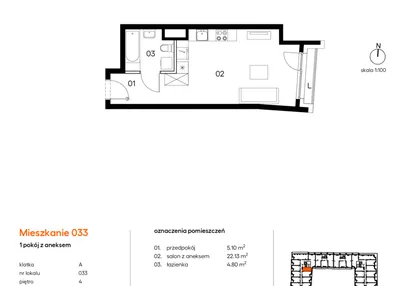 Mieszkanie w inwestycji: Miasto Polskich Mistrzów Olimpijskich II