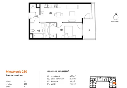 Mieszkanie w inwestycji: Miasto Polskich Mistrzów Olimpijskich II