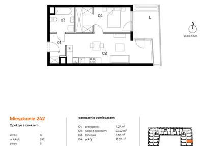 Mieszkanie w inwestycji: Miasto Polskich Mistrzów Olimpijskich II