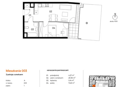 Mieszkanie w inwestycji: Miasto Polskich Mistrzów Olimpijskich II
