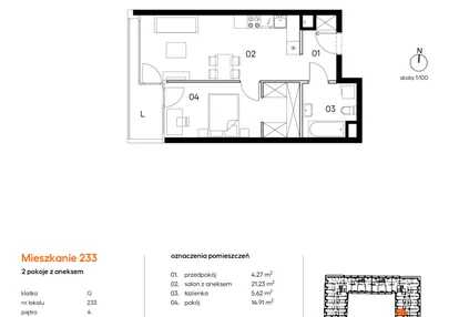 Mieszkanie w inwestycji: Miasto Polskich Mistrzów Olimpijskich II
