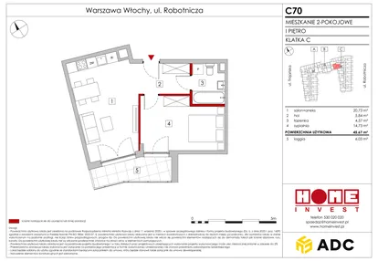 Mieszkanie w inwestycji: Zakątek Włochy