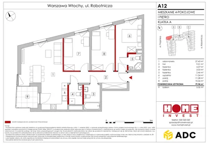 Mieszkanie w inwestycji: Zakątek Włochy
