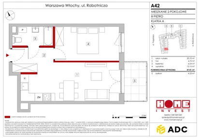 Mieszkanie w inwestycji: Zakątek Włochy