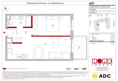 Mieszkanie w inwestycji: Zakątek Włochy