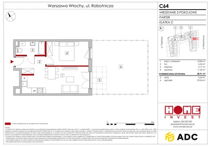 Mieszkanie w inwestycji: Zakątek Włochy