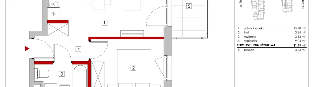Mieszkanie w inwestycji: Zakątek Włochy