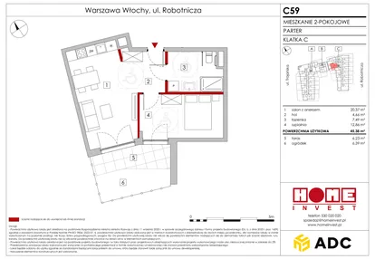 Mieszkanie w inwestycji: Zakątek Włochy
