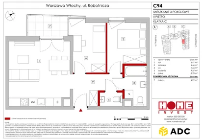 Mieszkanie w inwestycji: Zakątek Włochy