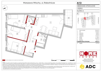 Mieszkanie w inwestycji: Zakątek Włochy