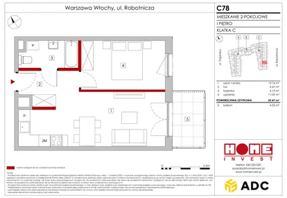 Mieszkanie w inwestycji: Zakątek Włochy