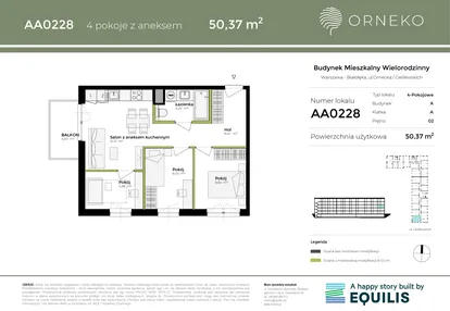 Mieszkanie w inwestycji: Orneko