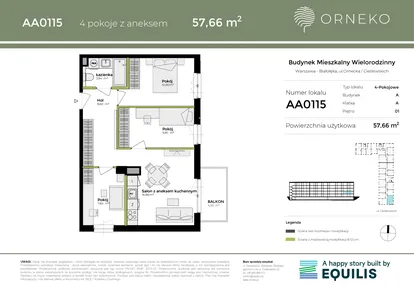 Mieszkanie w inwestycji: Orneko