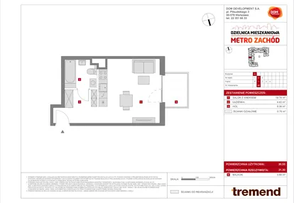 Mieszkanie w inwestycji: Dzielnica Mieszkaniowa Metro Zachód - etap 8.2
