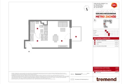 Mieszkanie w inwestycji: Dzielnica Mieszkaniowa Metro Zachód - etap 8.2