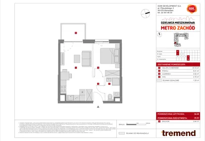 Mieszkanie w inwestycji: Dzielnica Mieszkaniowa Metro Zachód - etap 8.2