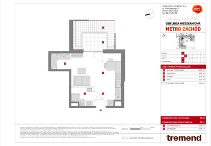 Mieszkanie w inwestycji: Dzielnica Mieszkaniowa Metro Zachód - etap 8.2