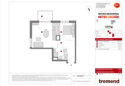 Mieszkanie w inwestycji: Dzielnica Mieszkaniowa Metro Zachód - etap 8.2
