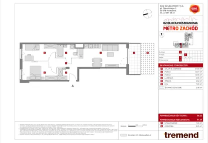 Mieszkanie w inwestycji: Dzielnica Mieszkaniowa Metro Zachód - etap 8.2