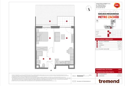 Mieszkanie w inwestycji: Dzielnica Mieszkaniowa Metro Zachód - etap 8.2