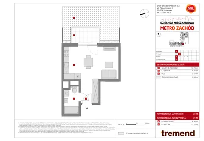 Mieszkanie w inwestycji: Dzielnica Mieszkaniowa Metro Zachód - etap 8.2
