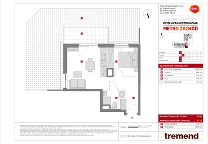 Mieszkanie w inwestycji: Dzielnica Mieszkaniowa Metro Zachód - etap 8.2