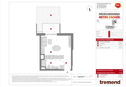 Mieszkanie w inwestycji: Dzielnica Mieszkaniowa Metro Zachód - etap 8.2