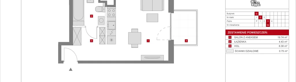 Mieszkanie w inwestycji: Dzielnica Mieszkaniowa Metro Zachód - etap 8.2