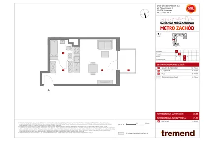 Mieszkanie w inwestycji: Dzielnica Mieszkaniowa Metro Zachód - etap 8.2