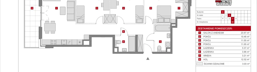 Mieszkanie w inwestycji: Dzielnica Mieszkaniowa Metro Zachód - etap 8.2