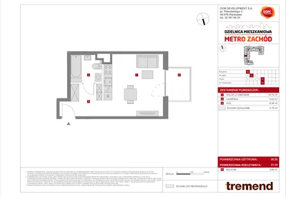 Mieszkanie w inwestycji: Dzielnica Mieszkaniowa Metro Zachód - etap 8.2