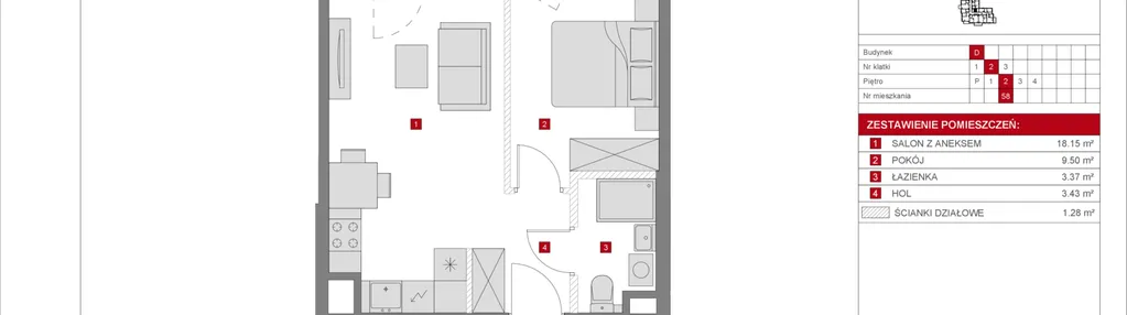 Mieszkanie w inwestycji: Dzielnica Mieszkaniowa Metro Zachód - etap 8.2
