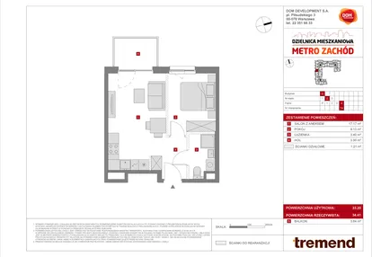 Mieszkanie w inwestycji: Dzielnica Mieszkaniowa Metro Zachód - etap 8.2