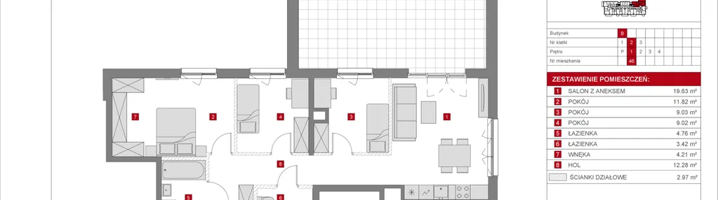 Mieszkanie w inwestycji: Dzielnica Mieszkaniowa Metro Zachód - etap 8.2