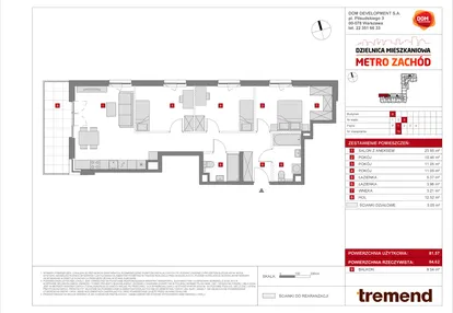 Mieszkanie w inwestycji: Dzielnica Mieszkaniowa Metro Zachód - etap 8.2