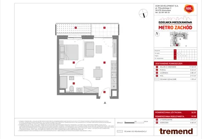 Mieszkanie w inwestycji: Dzielnica Mieszkaniowa Metro Zachód - etap 8.2