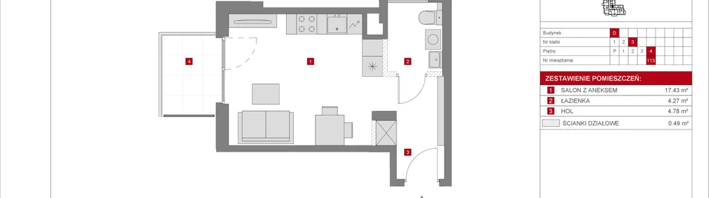 Mieszkanie w inwestycji: Dzielnica Mieszkaniowa Metro Zachód - etap 8.2