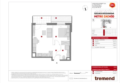 Mieszkanie w inwestycji: Dzielnica Mieszkaniowa Metro Zachód - etap 8.2