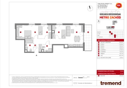 Mieszkanie w inwestycji: Dzielnica Mieszkaniowa Metro Zachód - etap 8.2