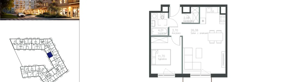 Mieszkanie w inwestycji: Piano