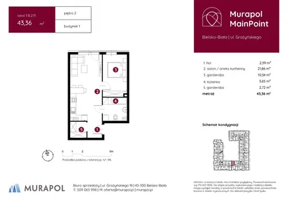 Mieszkanie w inwestycji: Murapol MainPoint