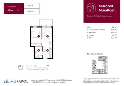 Mieszkanie w inwestycji: Murapol MainPoint
