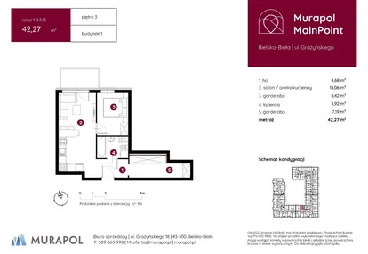 Mieszkanie w inwestycji: Murapol MainPoint