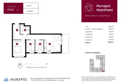 Mieszkanie w inwestycji: Murapol MainPoint