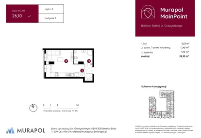 Mieszkanie w inwestycji: Murapol MainPoint