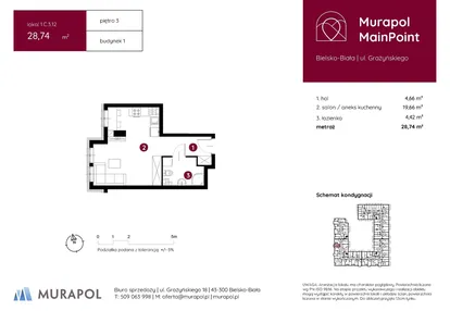 Mieszkanie w inwestycji: Murapol MainPoint