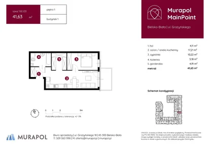 Mieszkanie w inwestycji: Murapol MainPoint